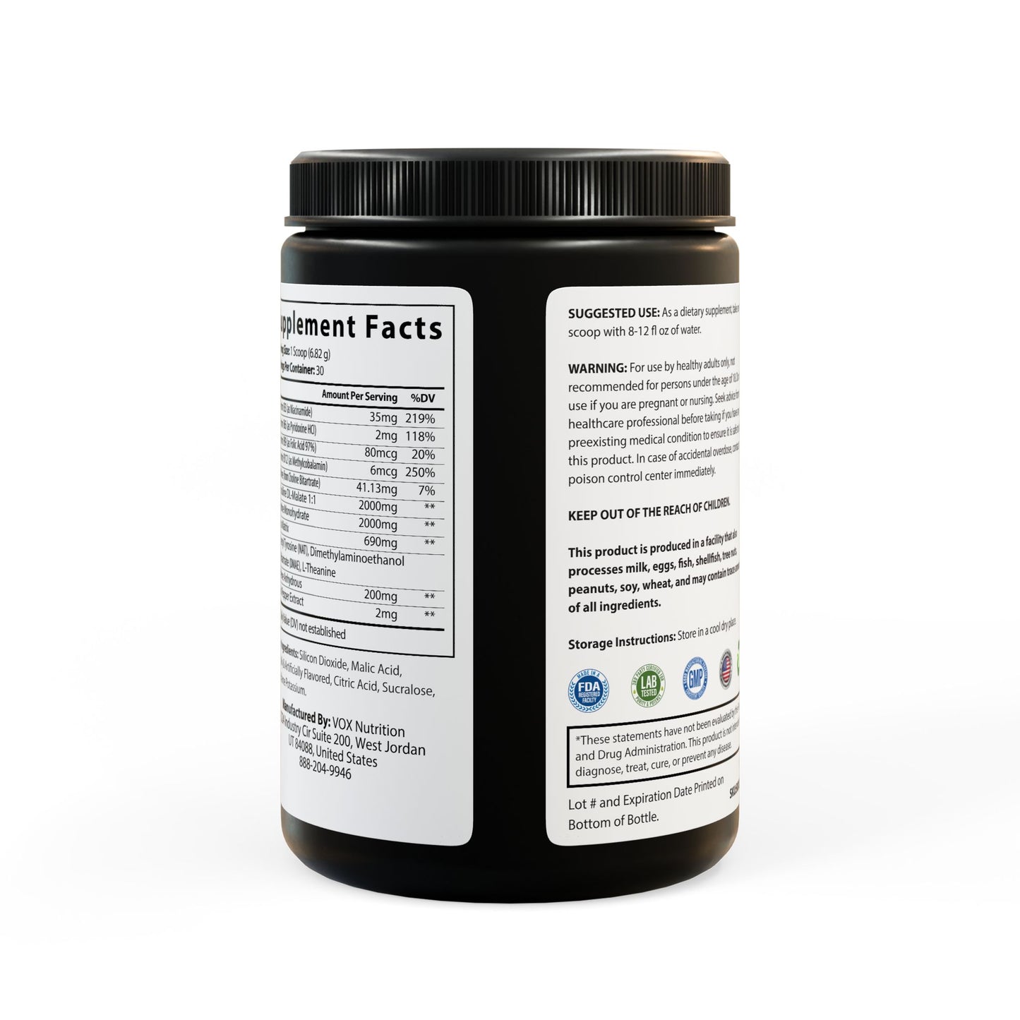 HBS, Pre-Workout Supplement, Fruit Punch (204g, 7.2oz)