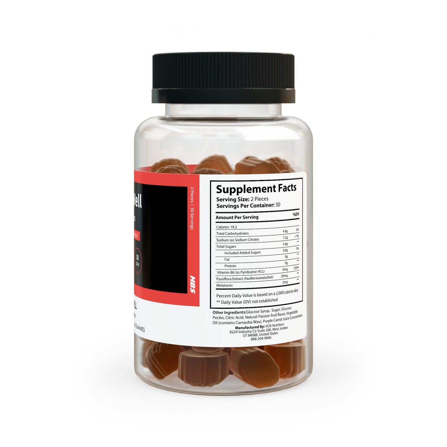 HBS, Sleep Well Gummies, Multiple Fruits (60 Gummies)