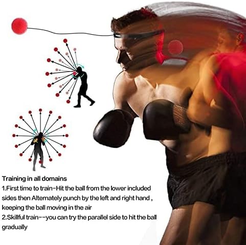 Boxing Equipment,Boxing Reflex Ball Set - Improves Hitting 4Ball)