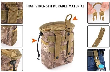 Drawstring Highend Rock Climbing Chalk Bag with a Carabiner Different Pockets for Climbing Bouldering, Gymnastics, Gym Pouch, Cross Fit and Lifting