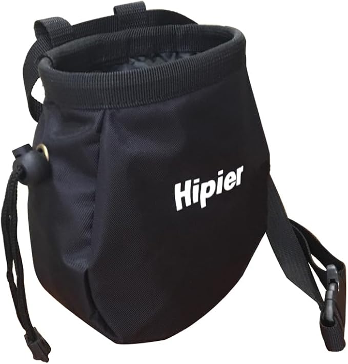 FX Chalk Bag for Climbing Gymnastics Weightlifter Chalk Bag with Back Zip Pocket and Adjustable Belt
