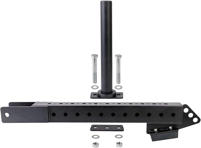 Multi Use Belt Squat Attachment with Lever Arms fits for 3"X 3" Square Tube Power Cages Home Gym Accessory for Strength Training with 330 lbs Capacity (Not included squat belt)