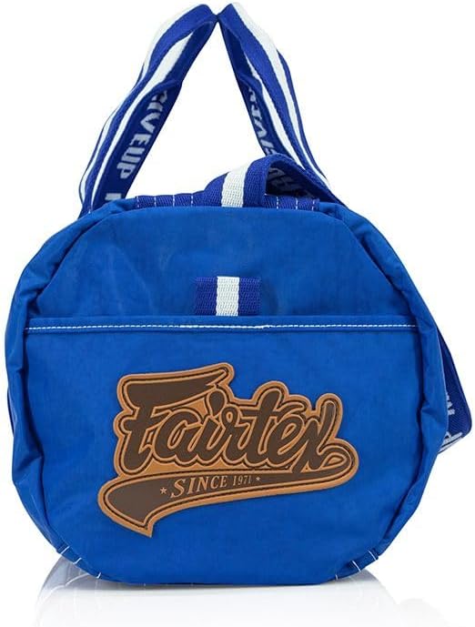 Fairtex BAG9 Retro Style Barrel Bag Thai Boxing Heavy Gym Bag Myay Thai MMA (Blue)