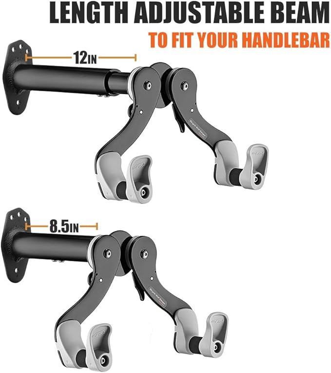 Ibera Wall Mount Hanger, Indoor Bicycle Hook Holder Storage Rack for Home or Garage