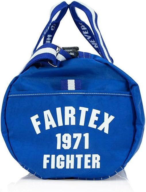 Fairtex BAG9 Retro Style Barrel Bag Thai Boxing Heavy Gym Bag Myay Thai MMA (Blue)