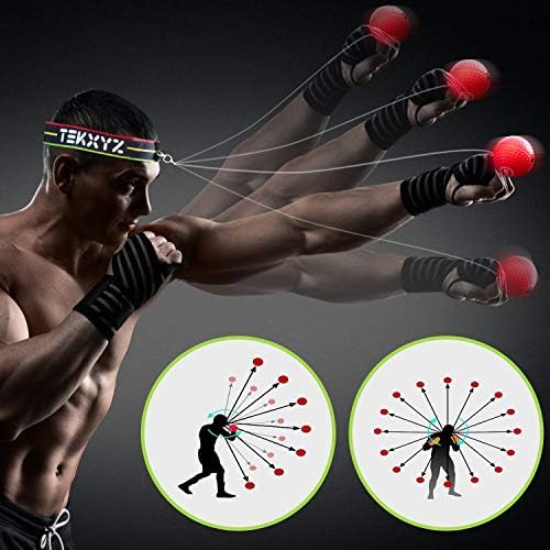 TEKXYZ Boxing Reflex Ball Family Pack 4 Different