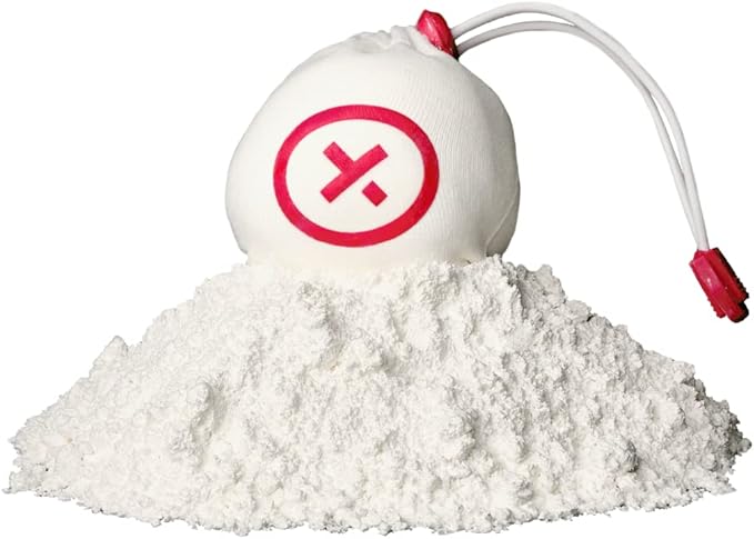 Chalk Sock 2 oz - Premium Refillable Chalk Ball - Made in USA - Performance Grade Grip Enhancer for Weightlifting, Rock Climbing, Gymnastics, Disc Golf and More