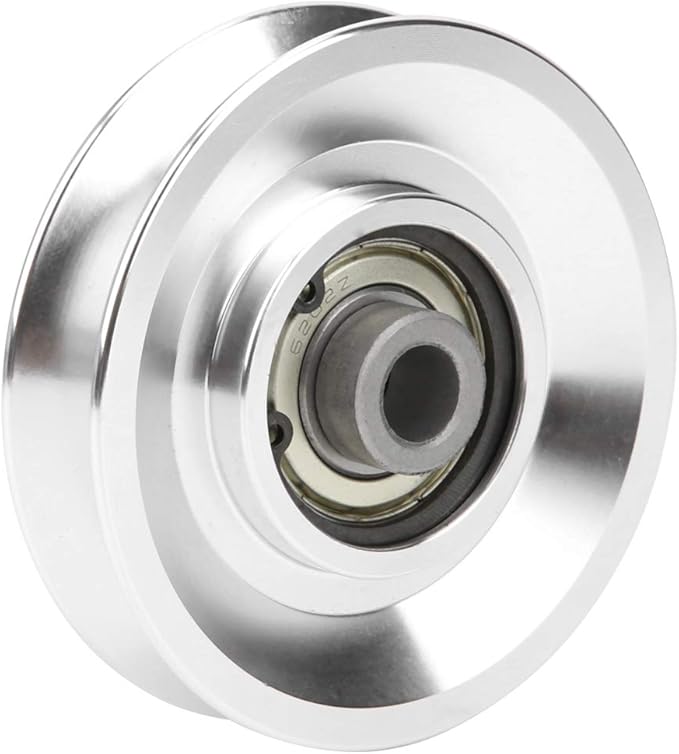 Yctze Aluminium Alloy Pulley, 3 Bearing 75mm, Fitness Exercise Hardware for Cable Machine Gym, Weight Training Equipment Accessories for Home Garage (Diameter 80mm)