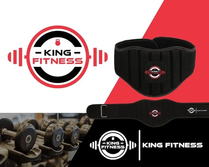 King Fitness Adjustable Weight Lifting Belt with Flexible 7.5 Inch
