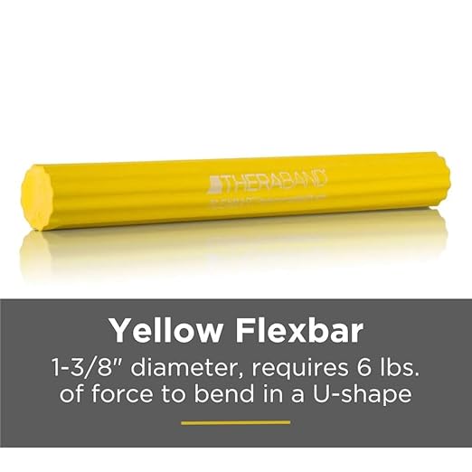 THERABAND FlexBar, Tennis Elbow Therapy Bar, Relieve Tendonitis