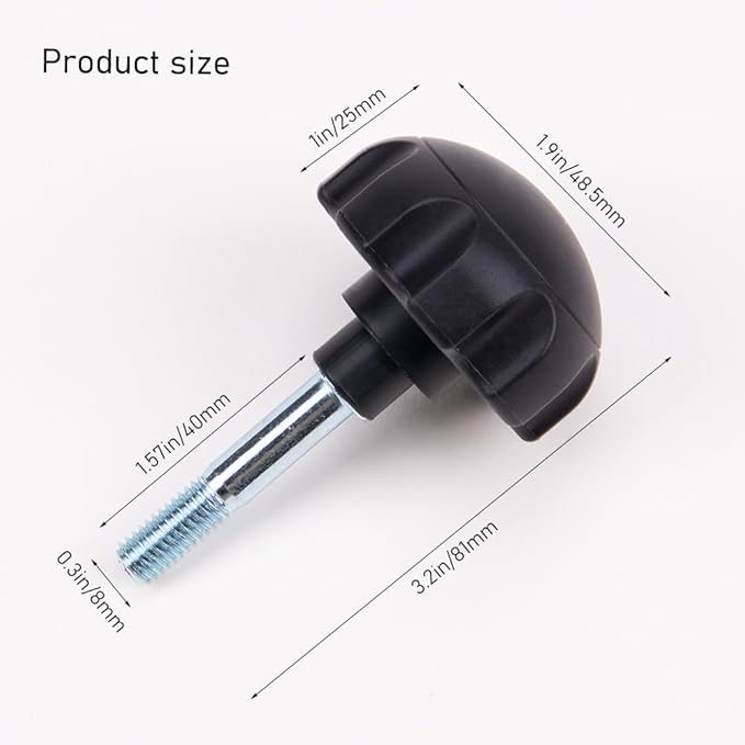 ZORZA 1Pcs Exercise Equipment Knobs Locking Pin Pull up Knobs Plastic Handle Grips for Easy Turning Ideal for Fitness Machine Attachments Bolt Knob Pin Enhance Your Workout Experience