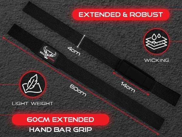 BEAST RAGE Lifting Straps for Weightlifting, Weight Lifting Straps Gym Power Workouts Lifting Wrist Straps Padded Cotton Men Women Support Lifters Deadlift Straps Hard Pull Exercise Straps