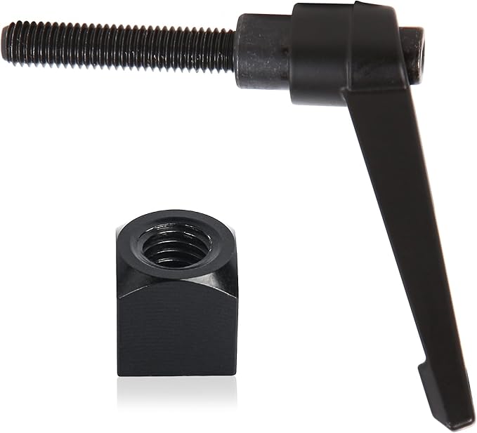 Exercise Bike Horizontal Seat Adjustment Lever and Square Nut Kit for Peloton Seat Lever Replacement Handle Parts