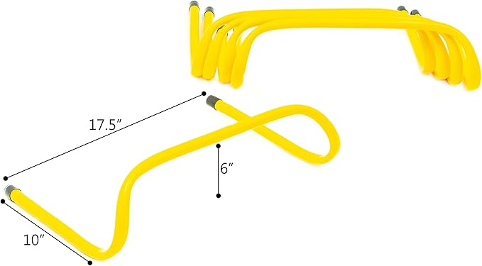 Trademark Innovations 6" Flat Speed Training Hurdles