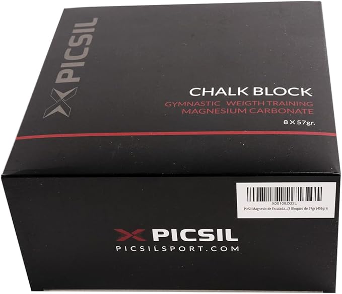 PICSIL Chalk Block - Magnesium in Block or Dust for Gymnastics, Climbing, Weightlifting, Dance Bar, Crosstraining. Make The Best Grip in All Your Activities