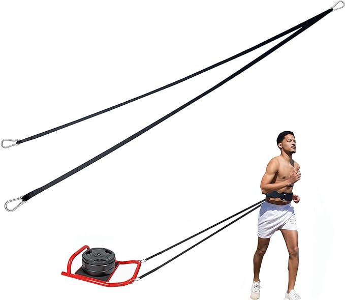 Weighted Training Waist Belt for Pulling Sled and Tires