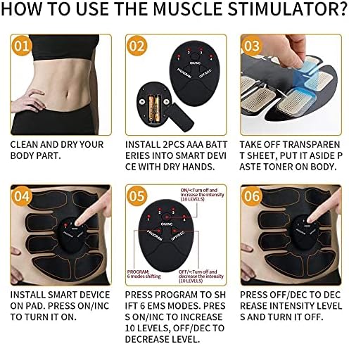 Abs Abdominal Toning Belt Ab Workout Equipment