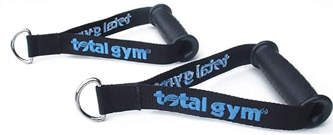 Total Gym 40950H Flexible Nylon Strap Handles for Comfortable and Versatile Workout Routines on Home Machines, Black