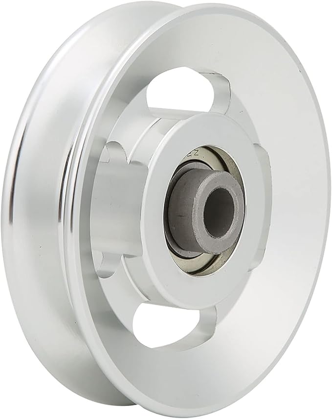 Gym Pulley Wheel, Aluminium Alloy Fitness Pulley Home Gym Attachments Part Exercise Strength Training Accessory Gym Fitness Equipment, for 10.5mm Bore Diameter