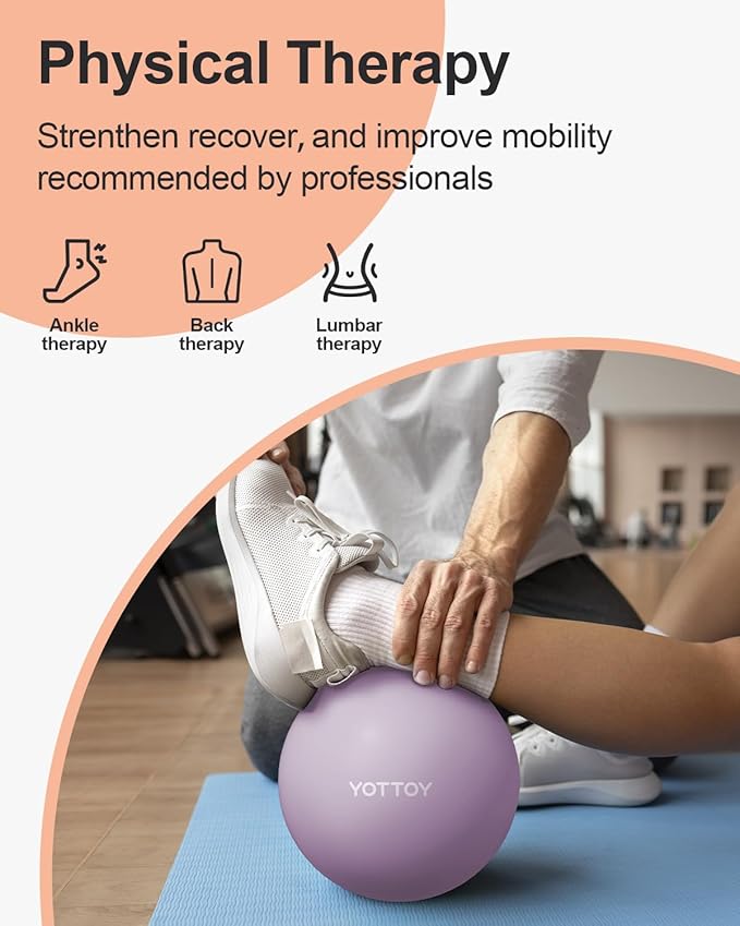 Pilates Ball, 10-inch Exercise Ball with Anti-Burst Technology