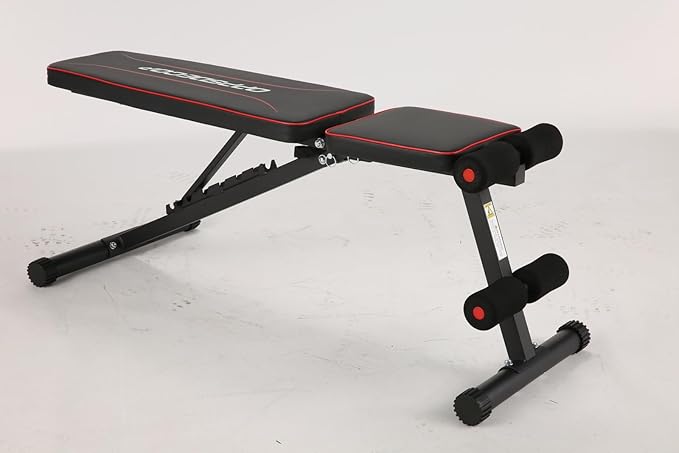 OPPSDECOR Adjustable Weight Bench Set Workout Bench Press