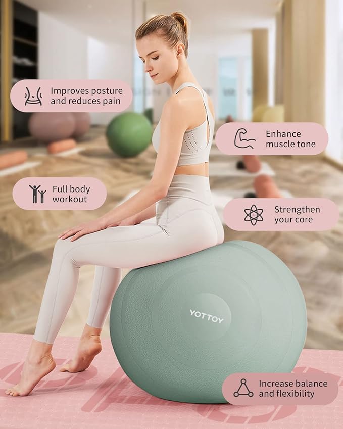 Anti-Burst Exercise Ball for Working Out