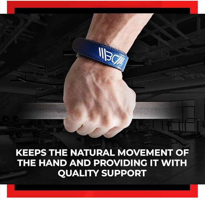 WARM BODY COLD MIND Leather Wrist Wraps for Weightlifting, Powerlifting, Gym – Wrist Support for Men & Women – Heavy Duty Wrist Straps for Strength Training