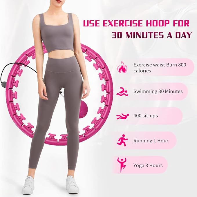 Weighted Fit Hoop 2 in 1 Abdomen 60inch 30 30 Knots,47inch Knots,47inch 24 24 Knots,Great