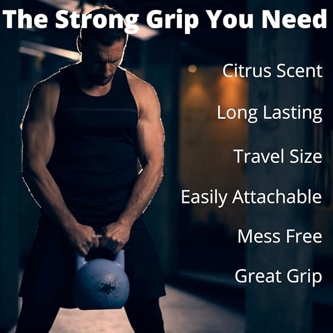 Scrappy's Fitness Liquid Chalk - Long Lasting, Premium Grip for Athletes - Weightlifting, Gymnastics, Rock Climbing, Pole Dancing & More - Travel Size with Clip - Quick Drying & Mess Free