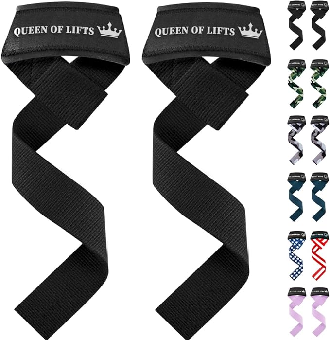 TECEUM Wrist Lifting Straps with Neoprene Padding Support β Heavy Duty Wrist Workout Straps For Men and Women β Ideal for Powerlifting, Strength Training, Bodybuilding