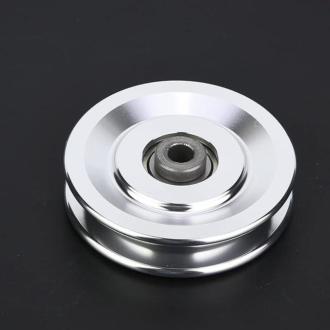 Gym Pulley Wheel, Aluminium Alloy Fitness Pulley Home Gym Attachments Part Exercise Strength Training Accessory Gym Fitness Equipment, for 10.5mm Bore Diameter