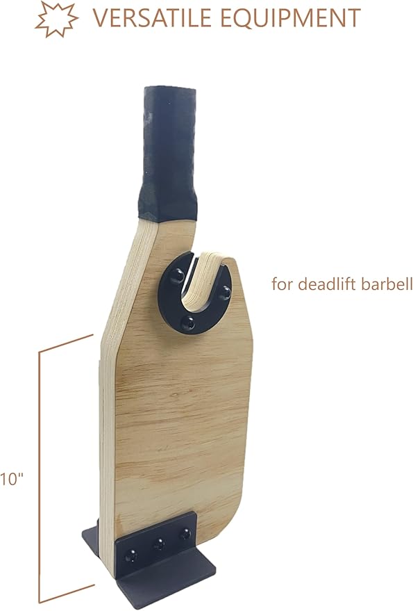 Wooden Mini Deadlift Barbell Jack Weight Plate Changing