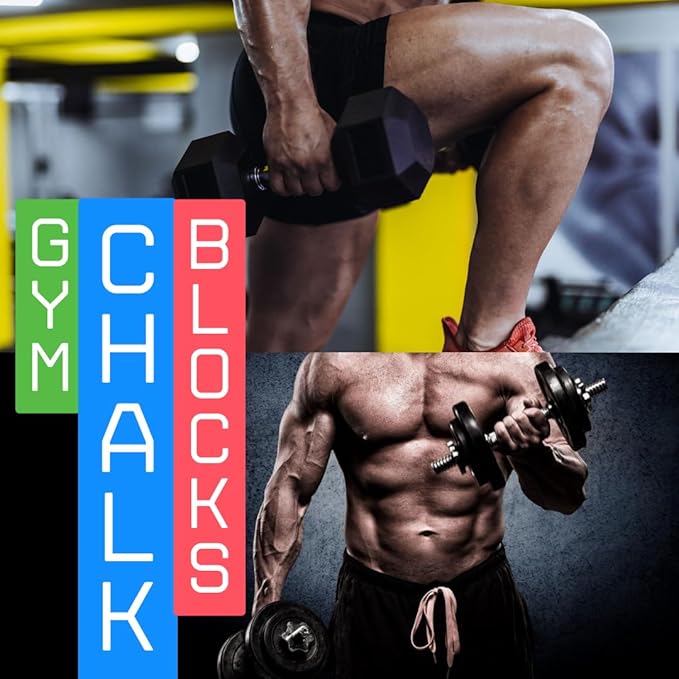 Chalk Blocks, Gym Chalk Blocks, Chalk Blocks for Weight Lifting, Chalk Blocks for Climbing, Hand Chalk, Chalk for Work Out, Chalk for Gymnastics, Pommel Horse Gymnastics-1Lb
