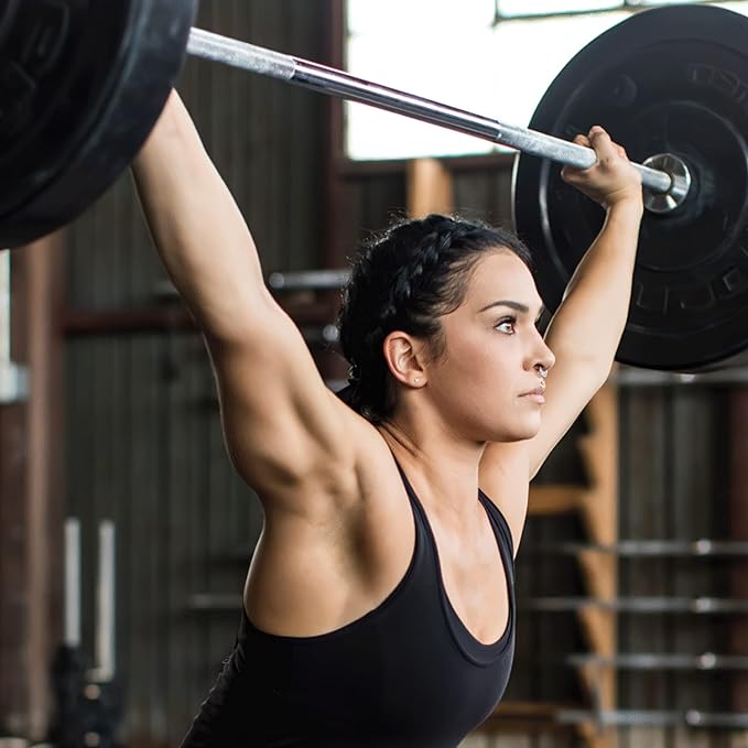 Olympic Barbell Weight Bar for Weightlifting 7ft/6ft/5ft for 500lbs/400lbs/330lbs Weight