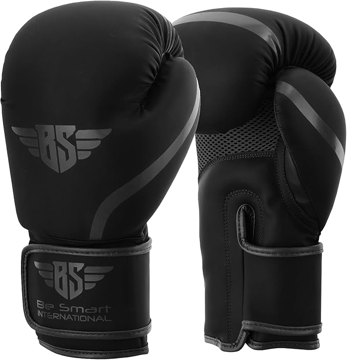 Be Smart Kids Boxing Gloves 4-12 Years 4oz 6oz Training Gloves for Children Sparring Youth Boxing Gloves Junior Training Mitts Punch PU Leather MMA Muay Thai Kick Boxing