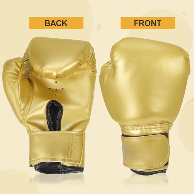Yardwe Kids Boxing Gloves, Youth Boys and Girls Training Sparring Glove for Kickboxing, Punching Bag, MMA, Thai, Pu Leather, Sponge Liner