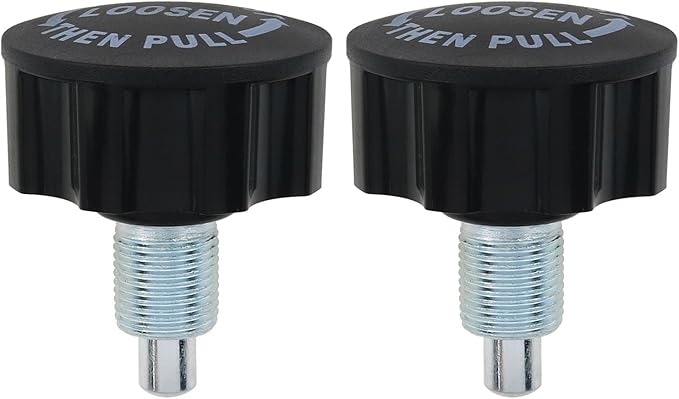 AYLIFU M18 Pop Pull Pin Knob Adjustment Fitness Pop Pull Pin Knob for Fitness Equipment Bicycle Equipment Black 2PCS
