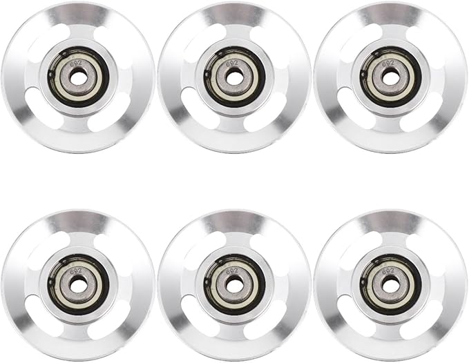 balacoo 6pcs Aluminum Alloy Tec Weight Lifting Accessories Gym Equipment Accessories Workout Equipment Accessories Exercise Pulley Ball Bearings Gym Replacement Parts