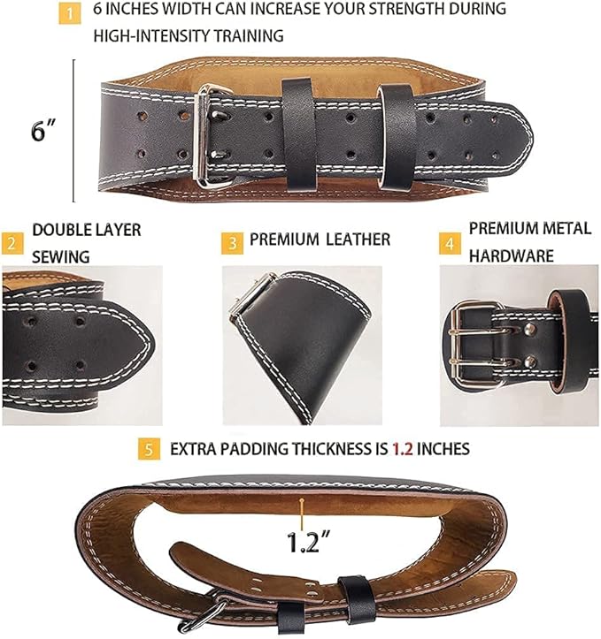 Weight Lifting Belt 6 Inch