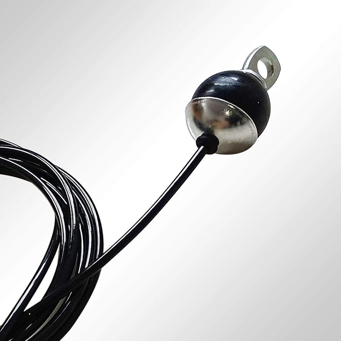 KORIKAHM Fitness Pulley Cable 118/157 / 197/236 Inch, LAT Pulldown Cable Replacement Gym Thick 6mm for Pulley System Cable Machine Accessories, PU Coating Steel Wire Rope with Stopper Ball