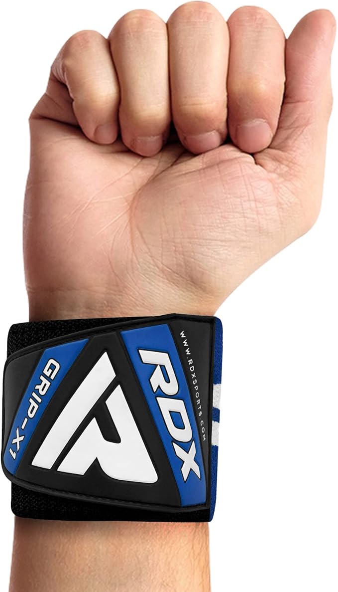 RDX Weight Lifting Wrist Support Wraps, 36” 24” 18” Professional Grade Elasticated Cotton Straps, Gym Fitness Workout Strength Training Bodybuilding Powerlifting Deadlifting Calisthenics, Men Women
