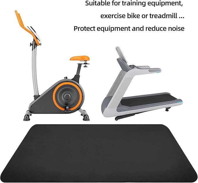 Exercise Equipment Mat - Treadmill Mat 60" X 30")