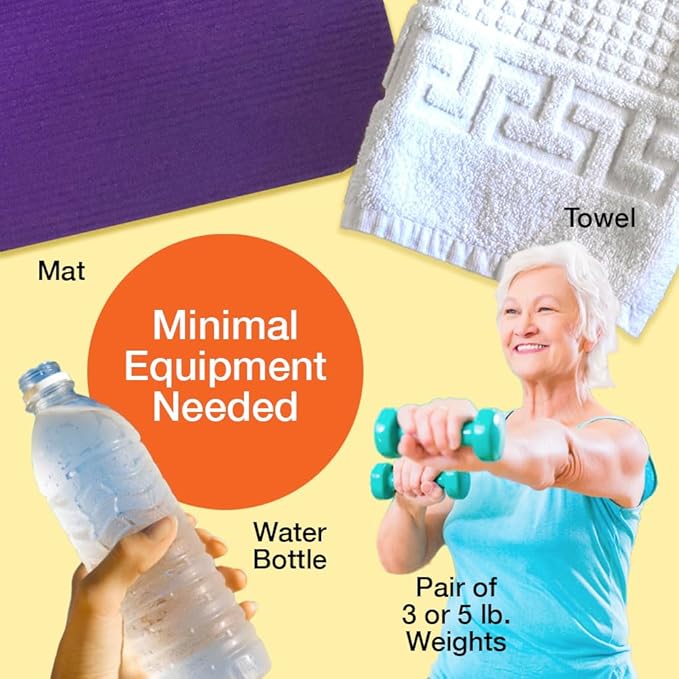 BUNDLE: 28 Day Fitness DVD plus Wellness Tracker for Women and Men 50-80+