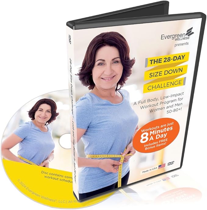 BUNDLE: 28 Day Fitness DVD plus Wellness Tracker for Women and Men 50-80+