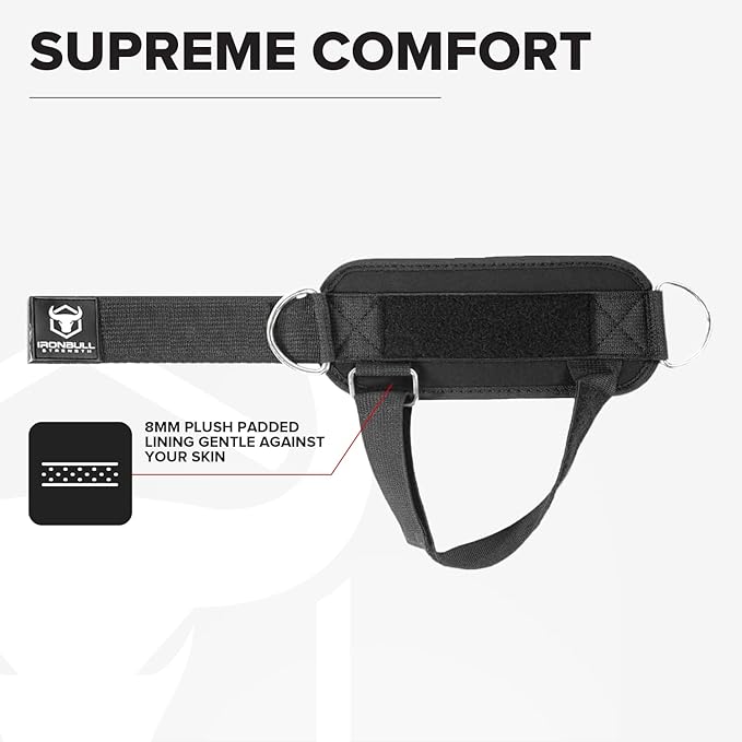 Iron Bull Strength Women's Kickback Ankle Strap for Cable Machines & Resistance Bands: Gym & Home Workout Cuff Attachment for Leg Extensions, Kickbacks, Hip Abductors - Booty Exercises