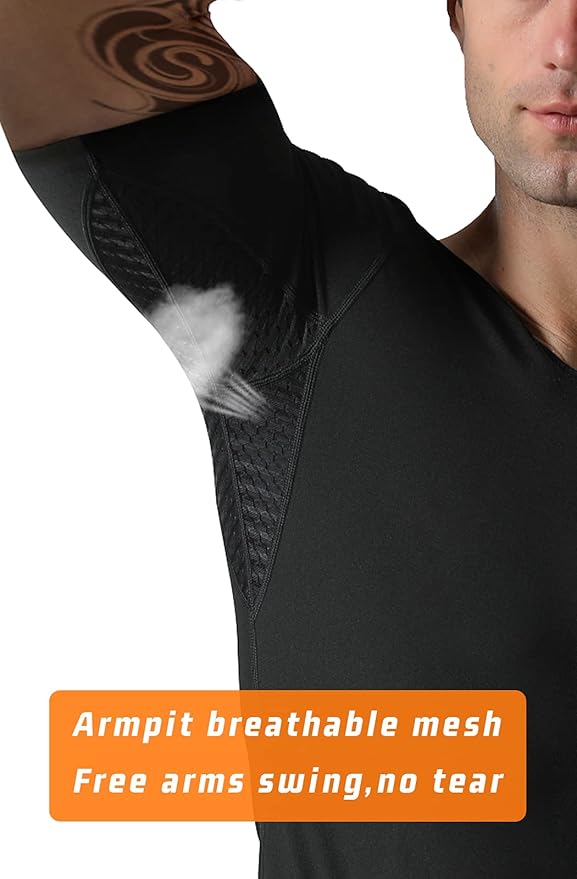 Men Sauna Shirt Sweat Suit Slimming Vest Workout