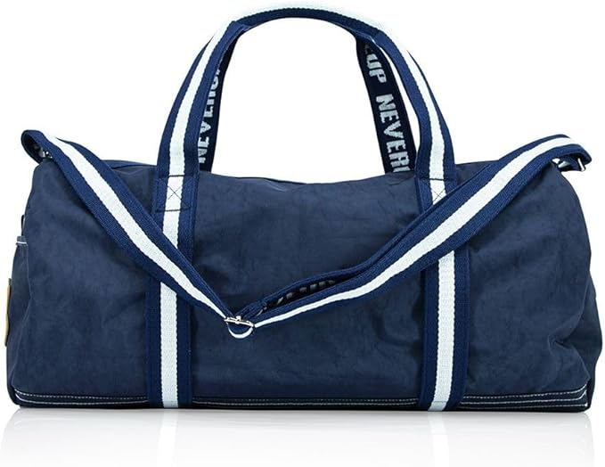 Fairtex BAG9 Retro Style Barrel Bag Thai Boxing Heavy Gym Bag Myay Thai MMA (Navy Blue)