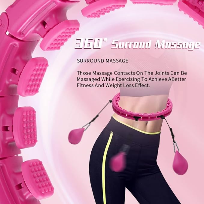 Weighted Fit Hoop 2 in 1 Abdomen 60inch 30 30 Knots,47inch Knots,47inch 24 24 Knots,Great