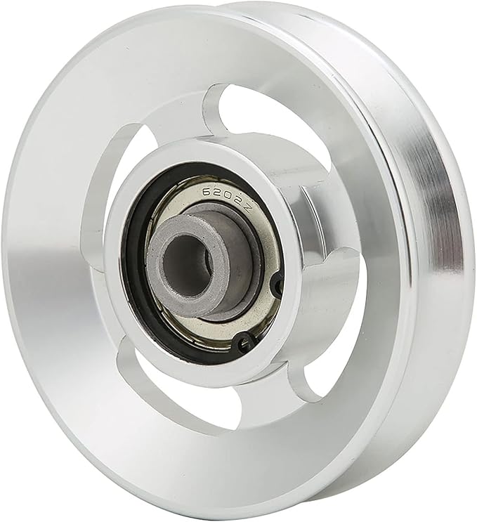 Gym Pulley Wheel, Aluminium Alloy Fitness Pulley Home Gym Attachments Part Exercise Strength Training Accessory Gym Fitness Equipment, for 10.5mm Bore Diameter