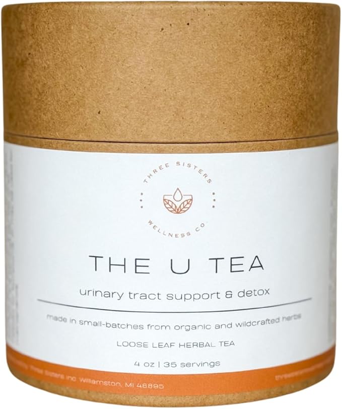 The U Tea - Organic Detox Tea for Urinary Tract Health, Bladder Support, UTI, Liver Detox Tea, Kidney Detox, Natural Remedies for Quick Pain Relief